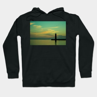 Twilight, Lake Michigan Hoodie